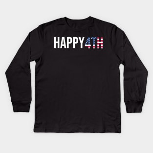 Happy 4th of July Kids Long Sleeve T-Shirt